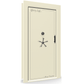 Vault Door Series | In-Swing | Left  Hinge | White Marble | Mechanical Lock - closed