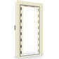 Vault Door Series | In-Swing | Left  Hinge | White Marble | Mechanical Lock - open