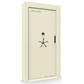 Vault Door Series | In-Swing | Left  Hinge | White Marble | Electronic Lock - closed