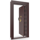 Vault Door Series | In-Swing | Right Hinge | Burgundy Marble | Mechanical Lock - open