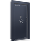 Vault Door Series | In-Swing | Left  Hinge | Blue Gloss | Electronic Lock - closed