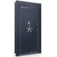 Vault Door Series | In-Swing | Left  Hinge | Blue Gloss | Mechanical Lock - closed