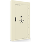 Vault Door Series | Out-Swing | Right  Hinge | White Marble | Electronic Lock - closed