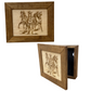 Wild Horses Gun Safe - Recessed In Wall or Wall Mounted Decorative Secure Gun Cabinet