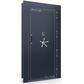 Vault Door Series | Out-Swing | Right  Hinge | Blue Gloss | Electronic Lock - closed