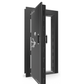 Vault Door Series | Out-Swing | Left  Hinge | Black Gloss | Mechanical Lock - open