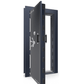 Vault Door Series | Out-Swing | Left  Hinge | Blue Gloss | Mechanical Lock - open