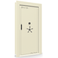 Vault Door Series | In-Swing | Right Hinge | White Marble | Mechanical Lock - closed