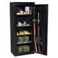 Ammo Cabinet 13 |  Dimensions: 59”(H) x 24”(W) x 16”(D) | 2 (Expandable to 4) Long Guns | Black - open