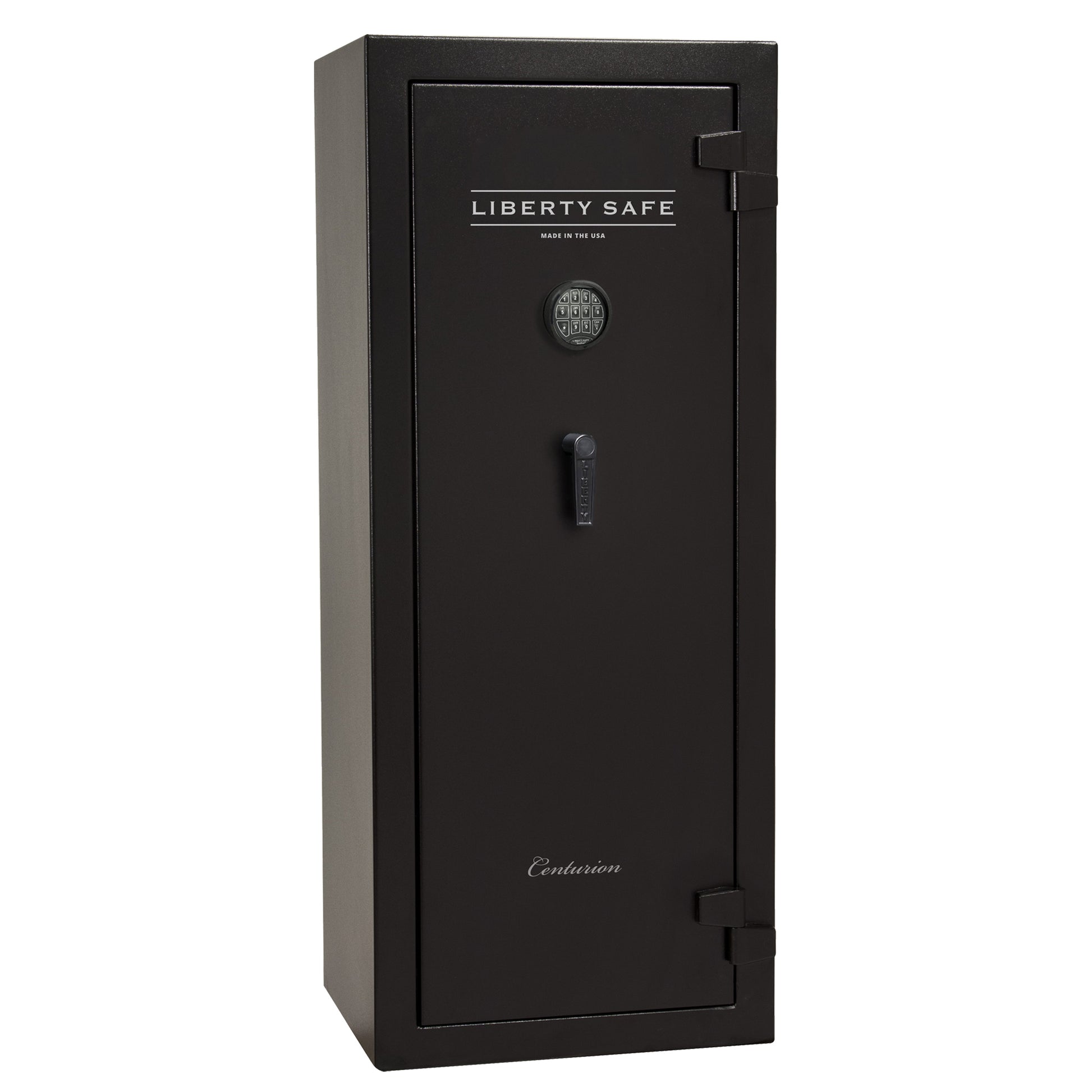 Centurion 18 | Level 1 Security | 30 Minute Fire Protection | Dimensions: 59.5" x 24.25" x 20" | Textured Black | Elock - No Door Panel Promotion - Closed Door