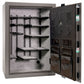 Colonial 35 | Pro Flex Interior | Level 4 Security | 75 Minute Fire Protection | Dimensions: 60.5"(H) x 42"(W) x 22"(D) | Up to 45 Long Guns | Gray Gloss | Mechanical Lock - Open