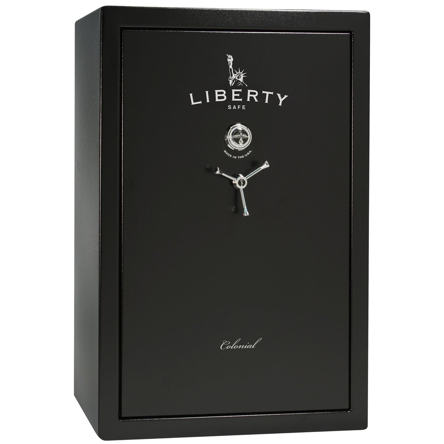 Colonial Series | Level 4 Security | 75 Minute Fire Protection | 35 | DIMENSIONS: 60.5"(H) X 42”(W) X 22"(D*) | Black Textured | Mechanical Lock - closed
