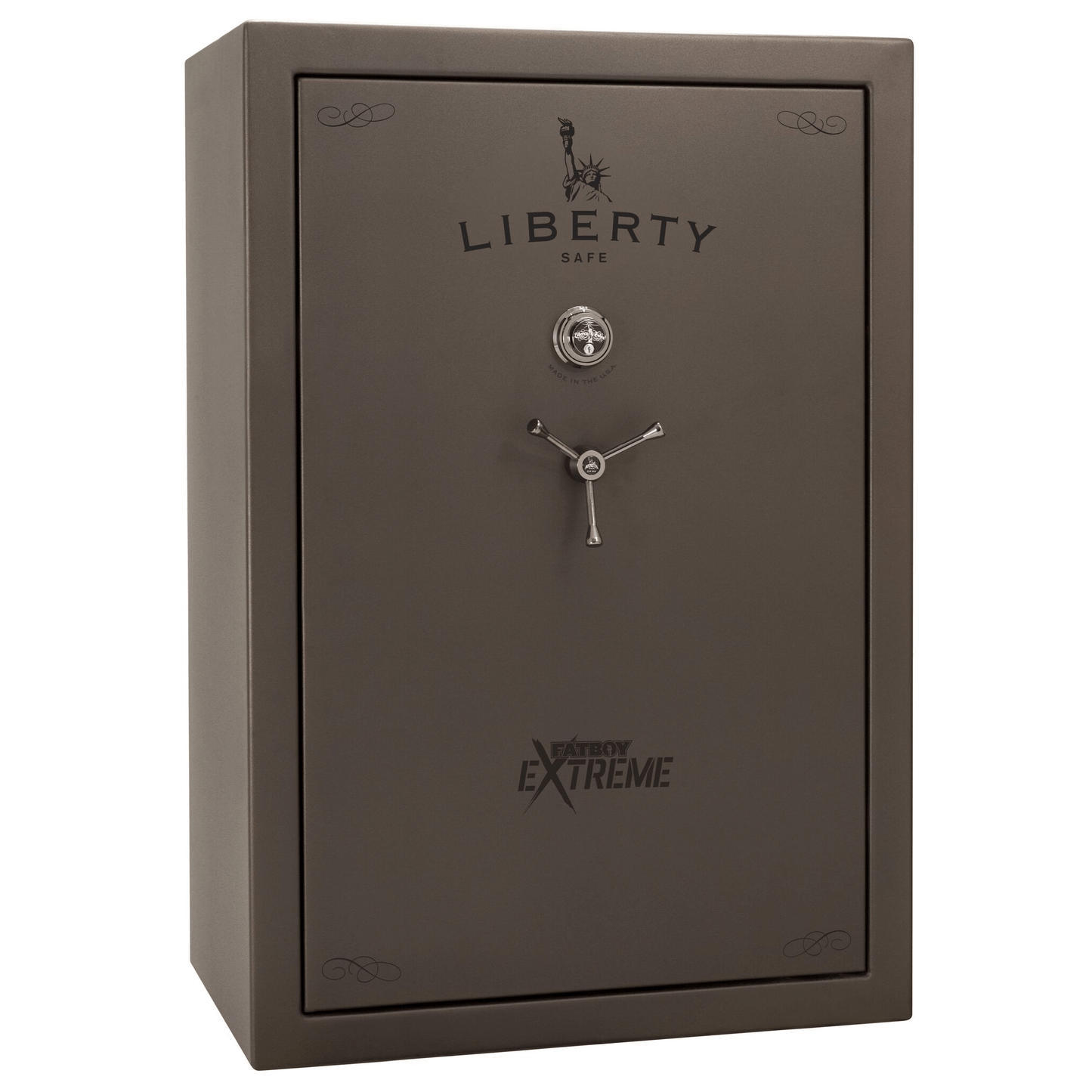 Fatboy Series | 64XT | Level 5 Security | 110 Minute Fire Protection | Dimensions: 60.5"(H) x 42"(W) x 27.5"(D) | Up to 60 Long Guns | Bronze Textured | Mechanical Lock