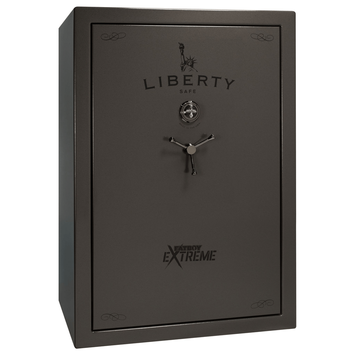 Fatboy Series | 64XT | Level 5 Security | 110 Minute Fire Protection | Dimensions: 60.5&quot;(H) x 42&quot;(W) x 27.5&quot;(D) | Up to 60 Long Guns | Gray Marble | Mechanical Lock