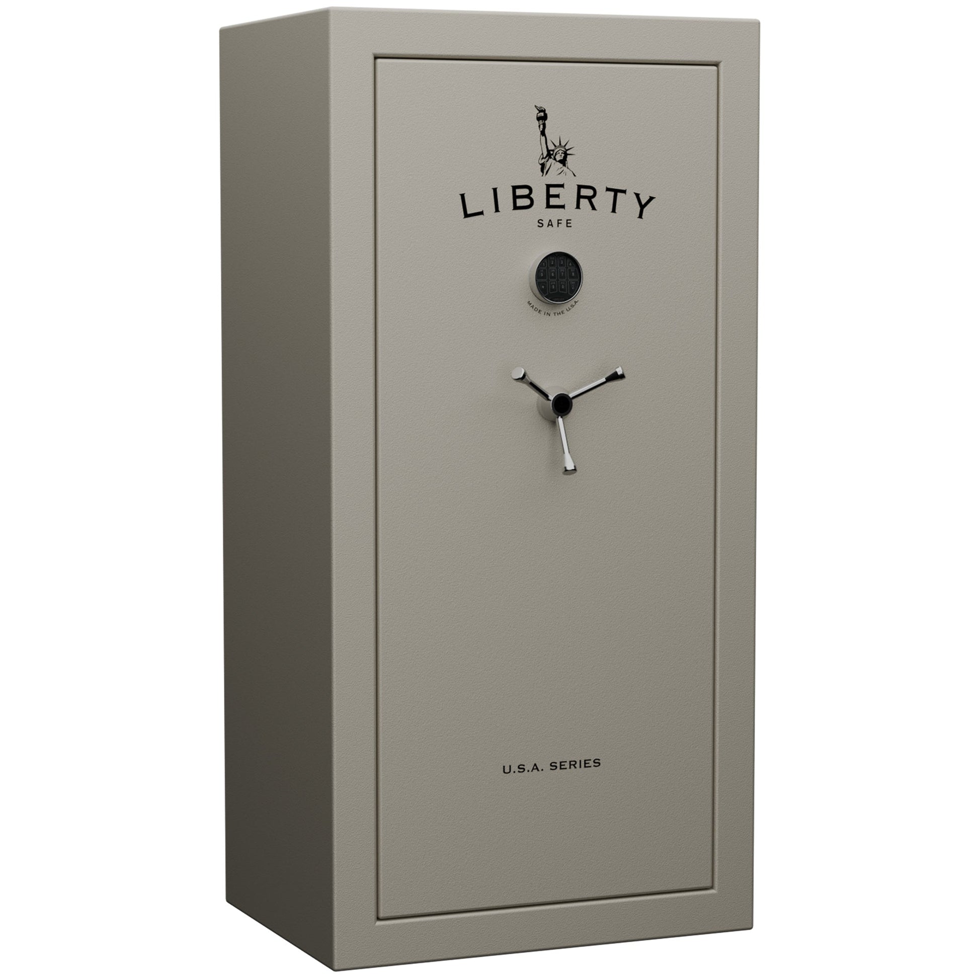 USA Series | Level 3 Security | 60 Minute Fire Rating | 30 | Dimensions: 60.5"(H) x 30"(W) x 22"(D) | Canvas Beige Textured Limited Edition Safe Colors | Electronic Lock - Closed Door