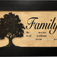 Decorative Secured Gun Storage Cabinet with Family Branches (Black)