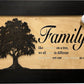 Decorative Secured Gun Storage Cabinet with Family Branches (Black)