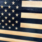 American Flag Decorative & Secure Wall-Mounted Gun Cabinet (Black)