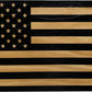 American Flag Decorative & Secure Wall-Mounted Gun Cabinet (Black)