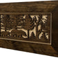 Wood Gun Cabinet Bears In The Woods Wall Decoration - Hidden Gun Safe To Securely Store Your Gun In Plain Sigh