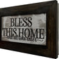 Bless This Home And All Who Enter Decorative Wall-Mounted Secure Gun Cabinet