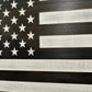 American Flag Decorative & Secure Wall-Mounted Gun Cabinet (Black & White Distressed)