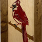 Decorative Hidden Gun Cabinet Red Cardinal Bird Wall Art - Secure Concealed Gun Safe by Bellewood Designs