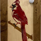 Decorative Hidden Gun Cabinet Red Cardinal Bird Wall Art - Secure Concealed Gun Safe by Bellewood Designs