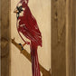 Decorative Hidden Gun Cabinet Red Cardinal Bird Wall Art - Secure Concealed Gun Safe by Bellewood Designs