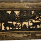 Decorative Deer Scene Wall-Mounted Secure Gun Cabinet - Gun Safe To Securely Store Your Gun & Home Self Defense Gear