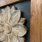 Hidden Gun Cabinet Wall Decor Distressed Flower (Black)