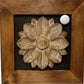 Hidden Gun Cabinet Wall Decor Distressed Flower (Black)