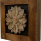 Hidden Gun Cabinet Wall Decor Distressed Flower (Black)