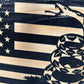 Dont Tread On Me Secure Decorative Wall-Mounted Gun Cabinet (Stripes)