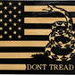 Dont Tread On Me Secure Decorative Wall-Mounted Gun Cabinet (Stripes)