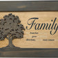 Decorative Secured Gun Storage Cabinet with Family Branches (Gray)