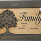 Decorative Secured Gun Storage Cabinet with Family Branches (Gray)