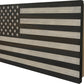 American Flag Decorative & Secure Wall-Mounted Gun Cabinet (Gray & White)