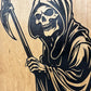 Hidden Gun Safe With Grim Reaper Design, Secure Concealed Gun Shelf by Bellewood Designs