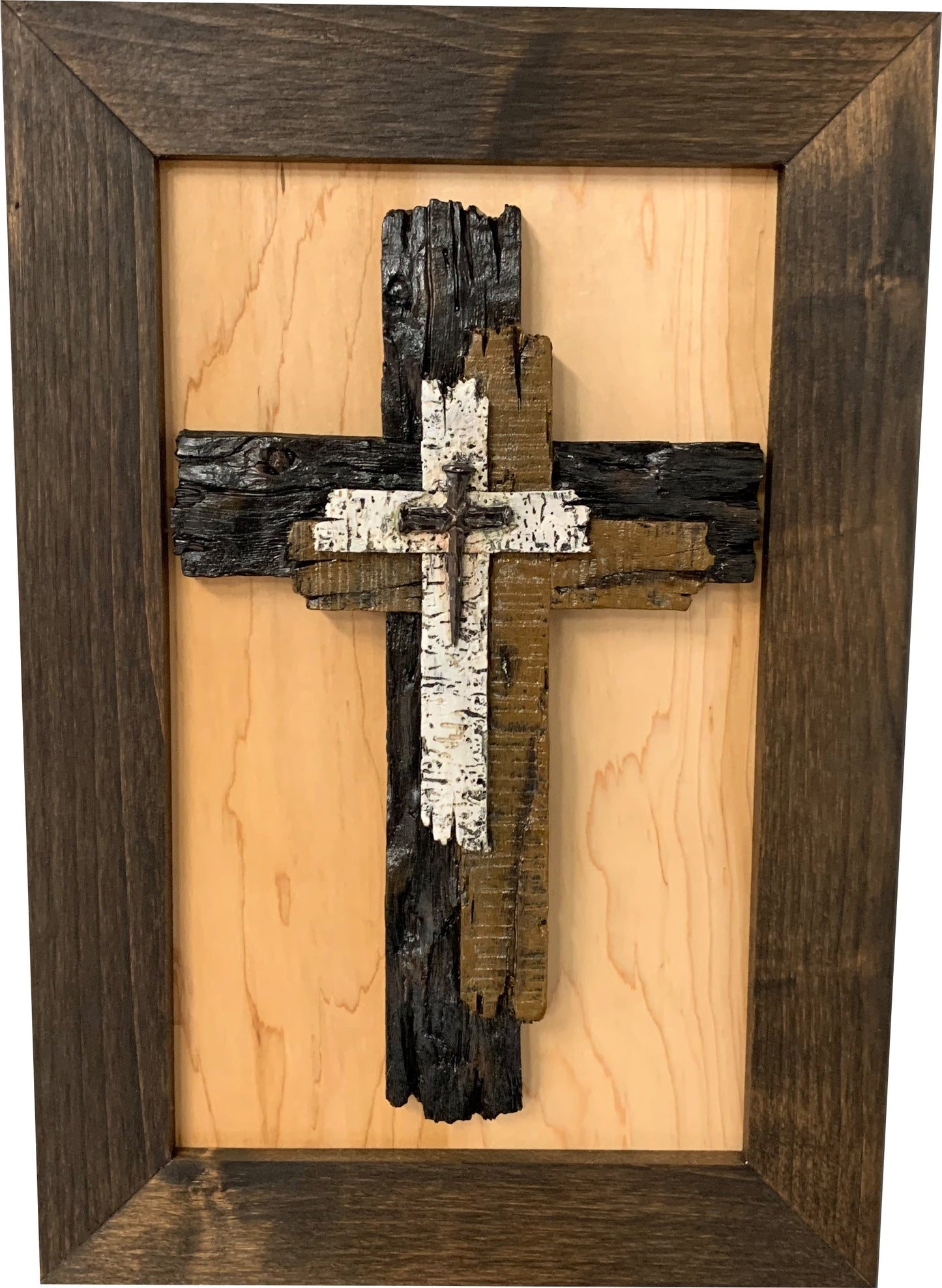 Three Layered Cross Decorative Wall-Mounted Secure Gun Cabinet