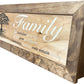 Large Hidden Gun Storage Cabinet with Family Tree Design