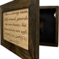 Wood Gun Cabinet Bible Verse Luke 11:21 Wall Decoration - Hidden Gun Safe To Securely Store Your Gun In Plain Sight by Bellewood Designs