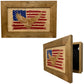 Bald Eagle & American Flag Patriotic Decorative Wall-Mounted Secure Gun Cabinet