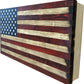 Large American Flag Hidden Gun Storage Cabinet (Red and Blue)