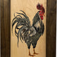 Hidden Gun Cabinet Farmhouse Rooster Art Wall Decoration - Secure Gun Safe by Bellewood Designs