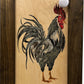 Hidden Gun Cabinet Farmhouse Rooster Art Wall Decoration - Secure Gun Safe by Bellewood Designs