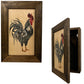 Hidden Gun Cabinet Farmhouse Rooster Art Wall Decoration - Secure Gun Safe by Bellewood Designs