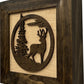 Buck in Nature Decorative Wall-Mounted Gun Cabinet - Gun Safe To Securely Store Your Gun And Other Home Defense Gear