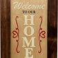 Wood Secure Gun Safe Welcome to our Home Wall Decor (Red Oak)