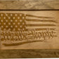 American Flag Gun Cabinet We The People Decorative and Secure Hidden Gun Safe (Natural)